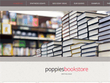 Tablet Screenshot of poppiesbookstore.com